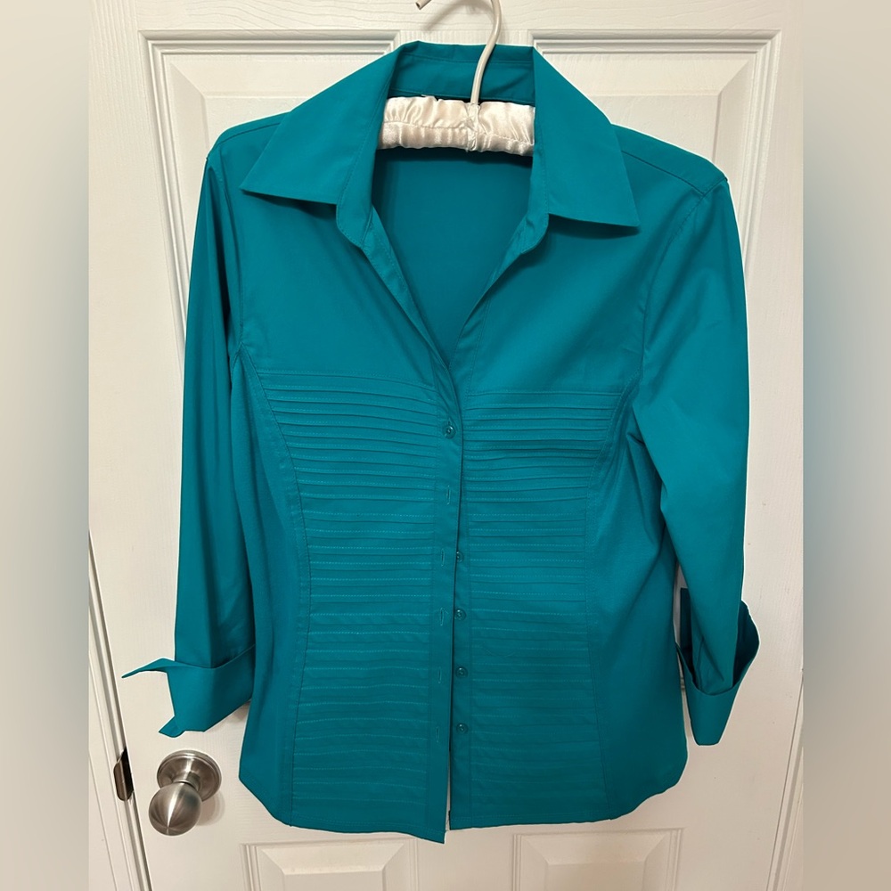 Zac & Rachel Turquoise Button-Down Shirt